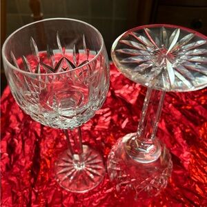 Vintage Tyrone Chrystal tullamore wine glasses 2pc